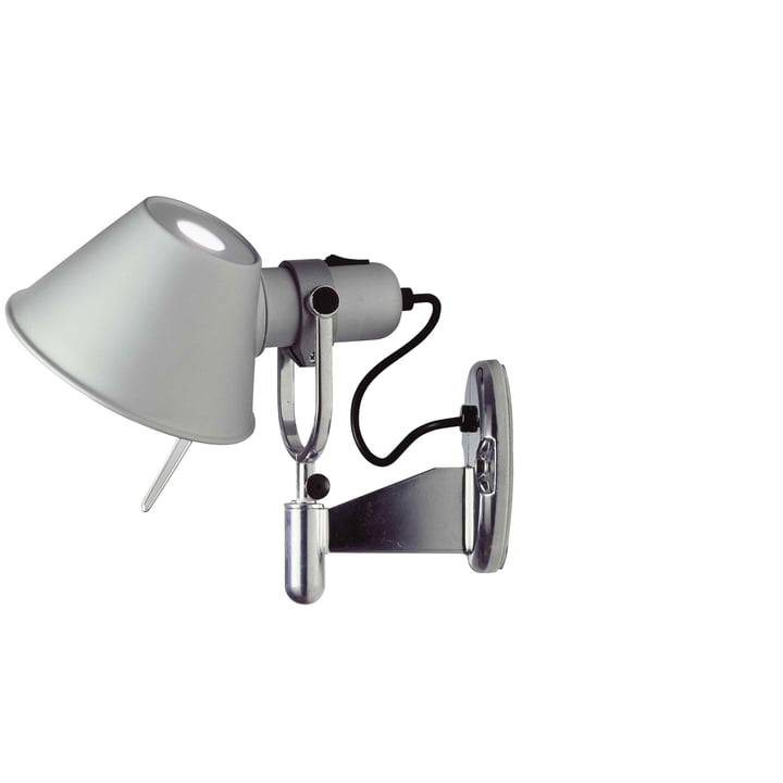 Artemide - Tolomeo Faretto wandlamp in aluminium zilver
