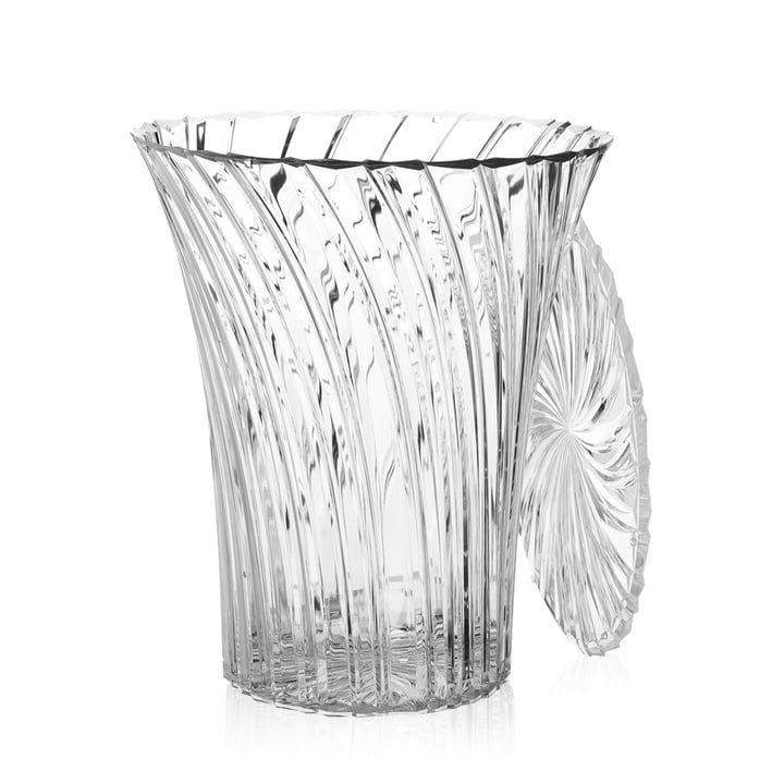 Kartell - Sparkle Kruk en bijzettafel, Ø 38 cm, glashelder