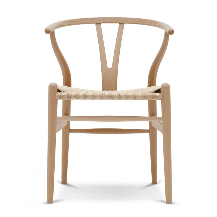 CH24 Wishbone Chair van Carl Hansen in geoliede beuk / vlechtwerk naturel