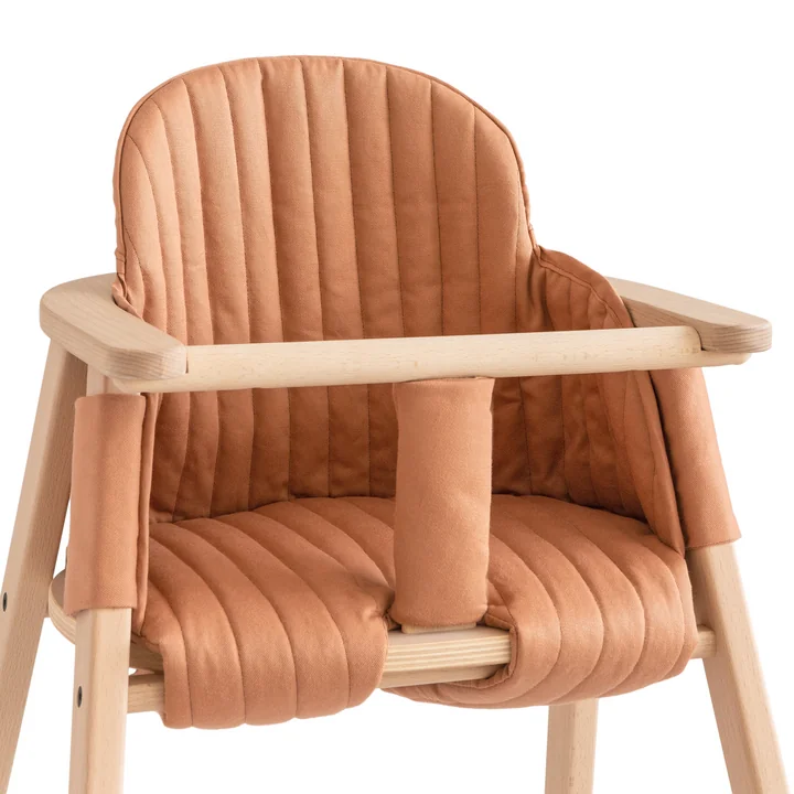 Kussen voor Growing Green kinderstoel van Nobodinoz in sienna brown