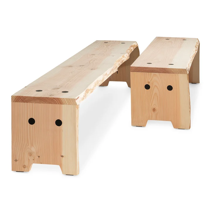 De Forestry bank van Weltevree in zijn verschillende maten