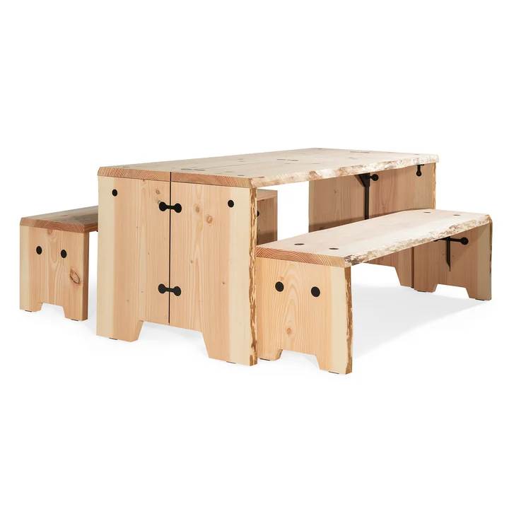 De Forestry tuinmeubelen van Weltevree met natuurschors en vormen