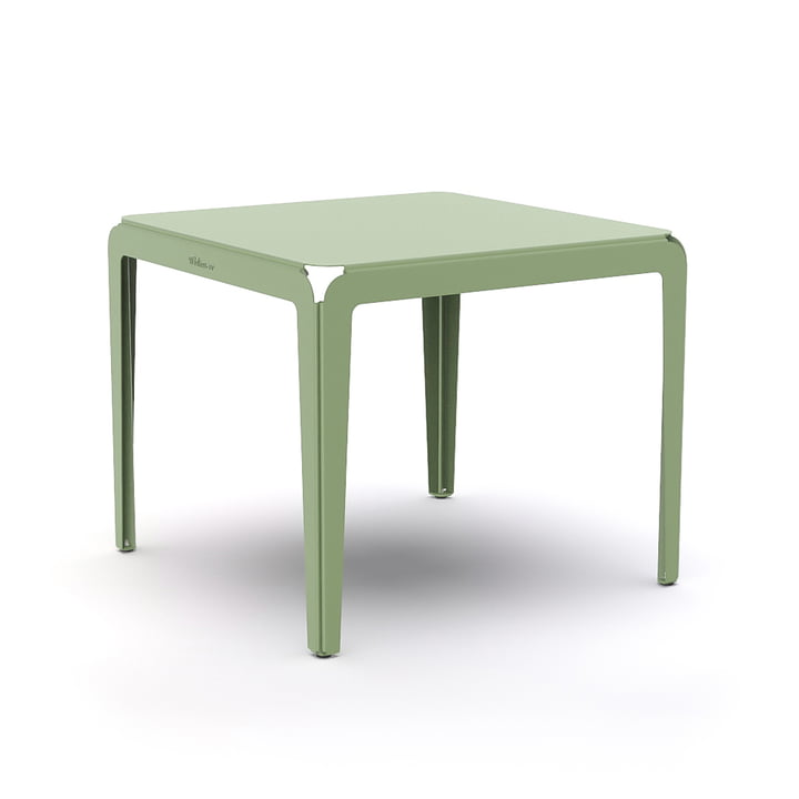 De Bended Table bistrotafel van Weltevree , 90 x 90 cm, lichtgroen