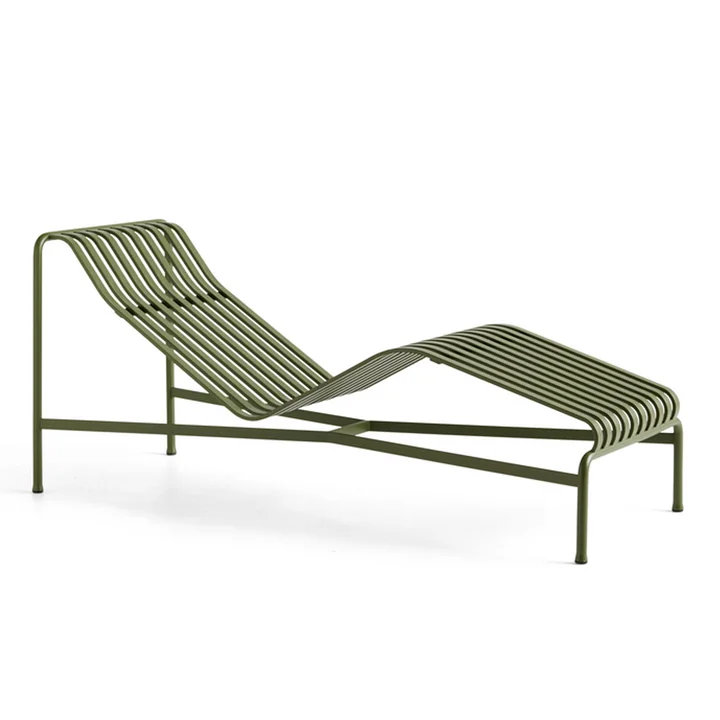 Palissade Chaise Longue Ligstoel, olijf van HAY