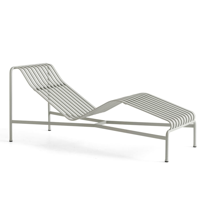 Palissade Chaise Longue Ligstoel, sky grey by Hay
