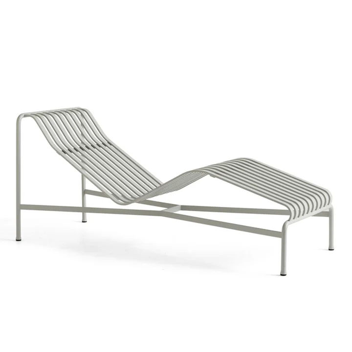 Palissade Chaise Longue sky grey Ligstoel, van HAY