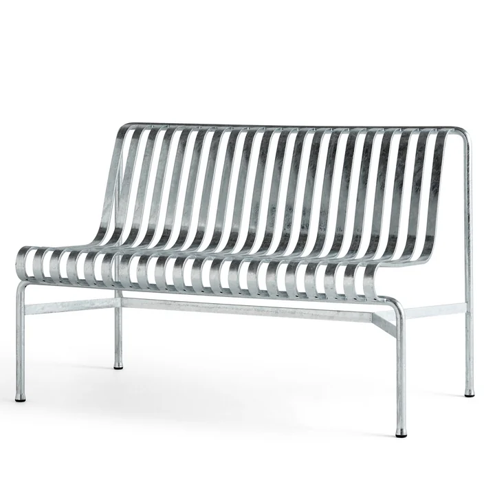 Palissade Dining Bench zonder armleuningen, hot galvanised van HAY