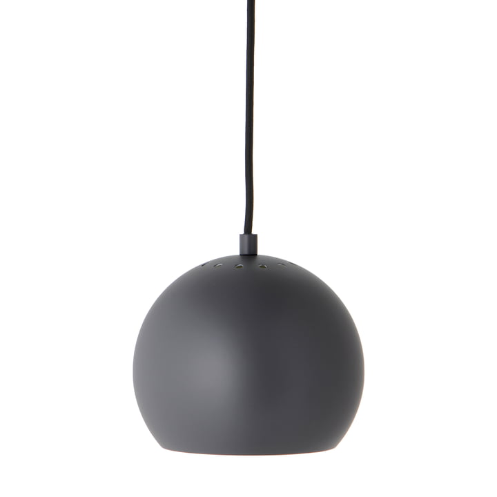Ball Hanglamp Ø 18 cm, donkergrijs mat / wit by Frandsen