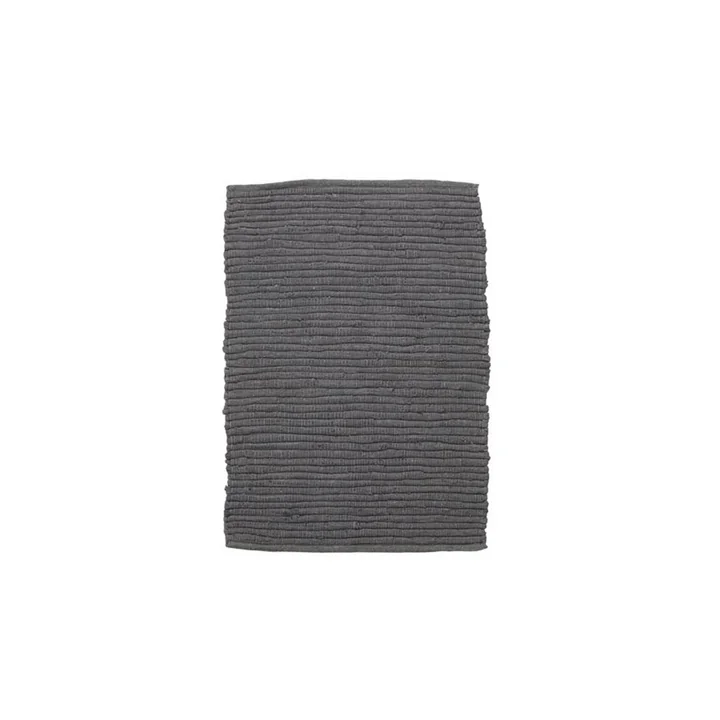 Het Chindi tapijt van House Doctor in grijs, 90 x 60 cm