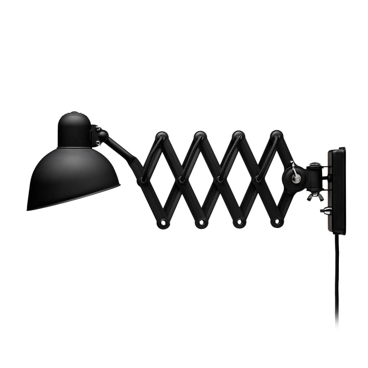 KAISER idell 6718 Schaarlamp Wandlamp van Fritz Hansen in mat zwart