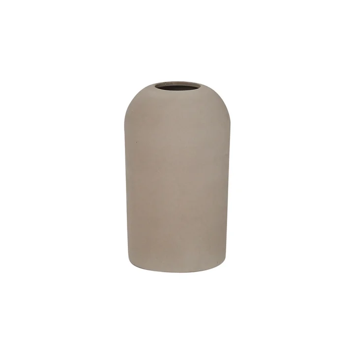 Dome Vaas medium Ø 15 x H 26 cm, grijs van Kristina Dam Studio