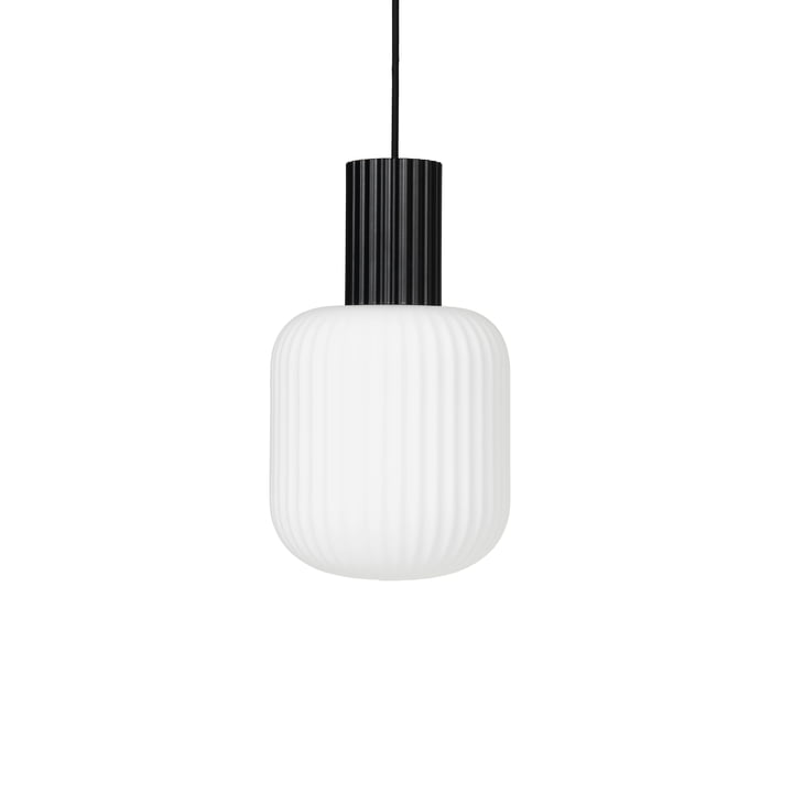 De Lolly hanglamp van Broste Copenhagen in zwart/wit, Ø 20 cm