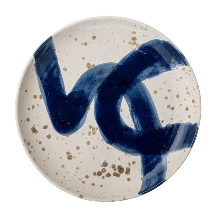 De Oscar wandplaat van Bloomingville in blauw, Ø 30 cm