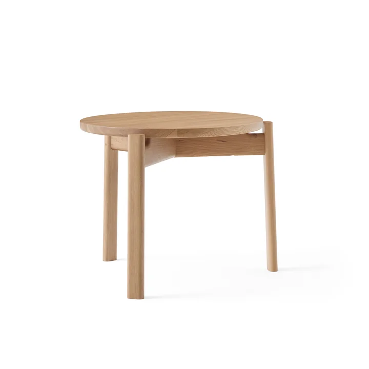 De Passage Lounge tafel van Audo in natuurlijke eik, Ø 50 cm
