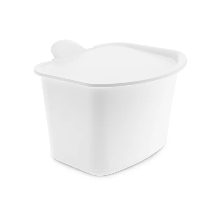 De BIBO Bio afvalbak van Koziol in katoenwit