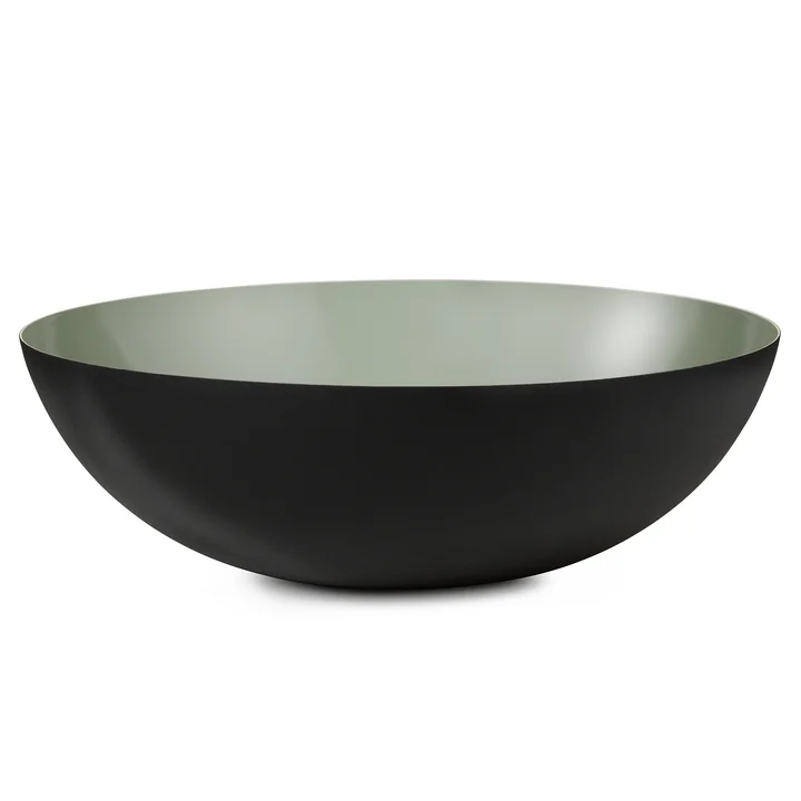 De Krenit Kom van Normann Copenhagen , 12 x Ø 38 cm, stoffig groen