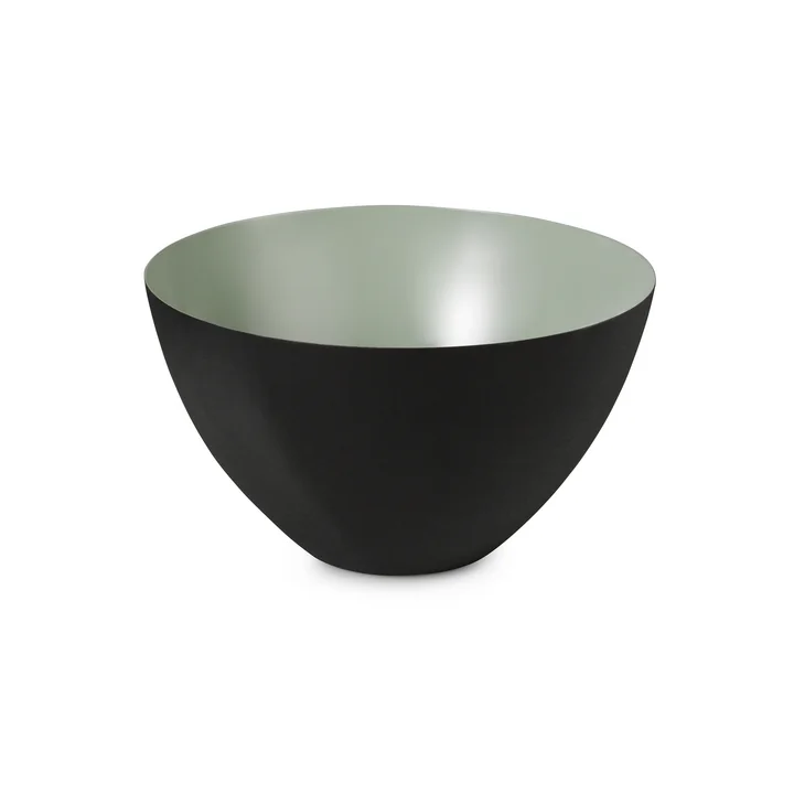 De Krenit Kom van Normann Copenhagen , 14 x Ø 25 cm, stoffig groen