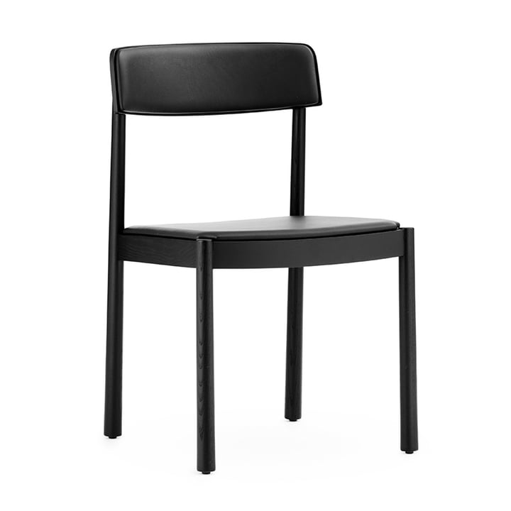 De Timb stoel van Normann Copenhagen , gestoffeerd, zwart / zwart