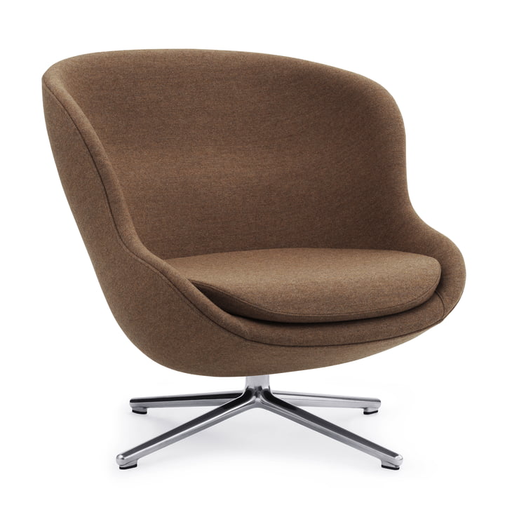 De Hyg loungestoel met draaivoet van Normann Copenhagen , aluminium / Synergy