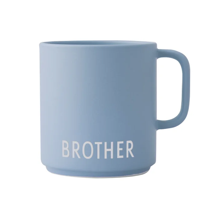 De AJ Mini Favourite porseleinen mok met handvat van Design Letters , Brother / lichtblauw