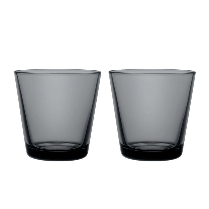 De Kartio Iittala drinkglas, 21 cl, donkergrijs (set van 2)