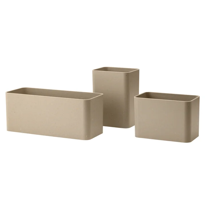 Opbergdozen, beige (set van 3) van String