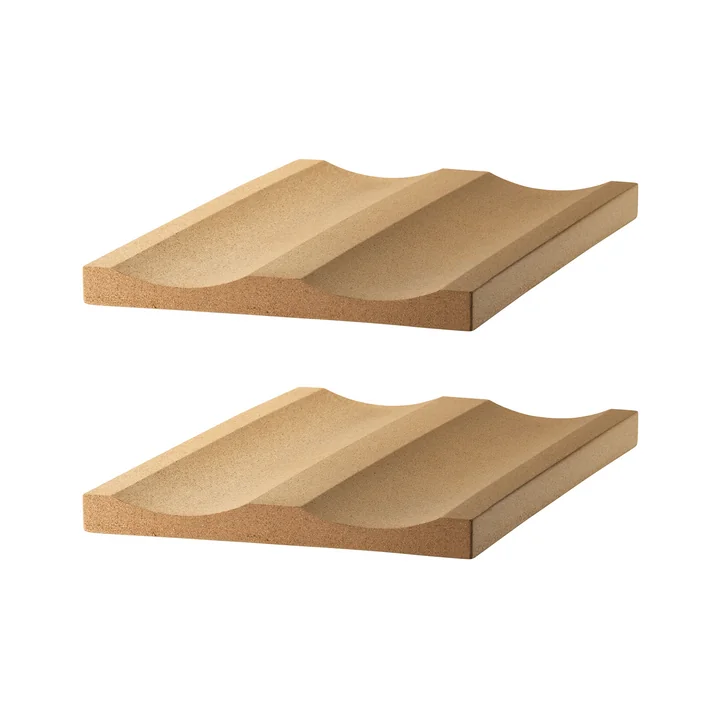 Kurkfleshouder, B 19 x D 30 cm, bruin (set van 2) per String