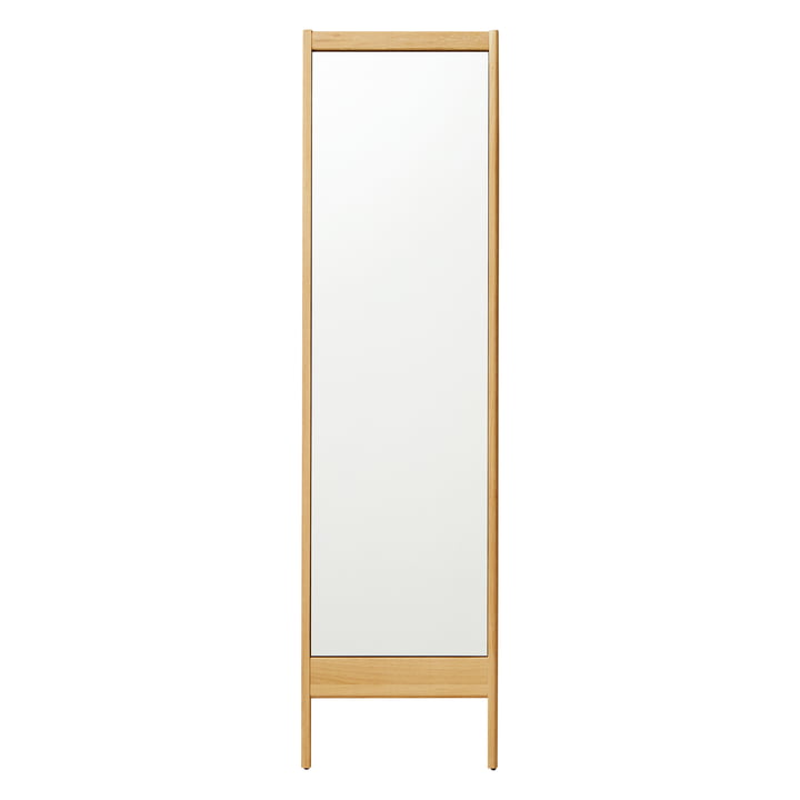 A Line Spiegel, h 195,5 cm, eikenhout van Form & Refine