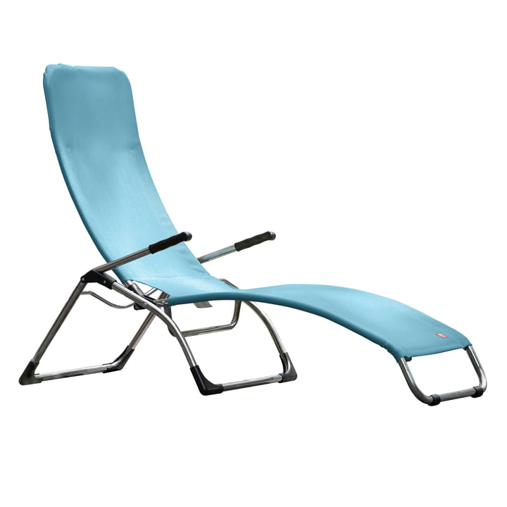 De terrasligstoel Samba van Fiam, aluminium / zeeblauw