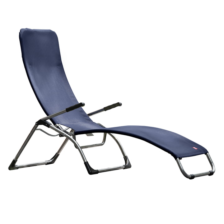 De terrasligstoel Samba van Fiam, aluminium / donkerblauw