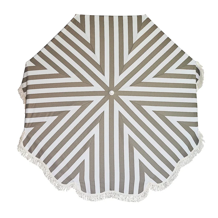 De Retro parasol Ø 200 cm van Jan Kurtz , wit / taupe