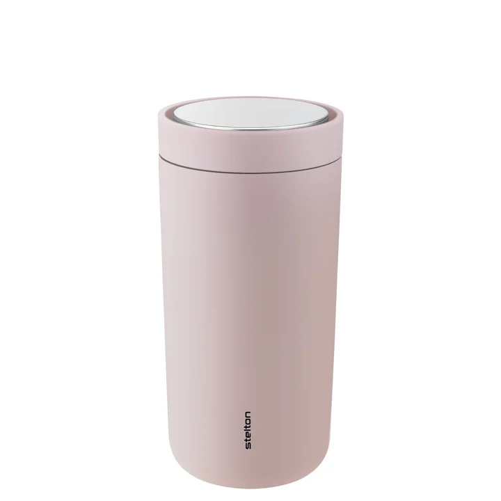 De To Go Click Stelton mok van, 0,4 liter, dubbelwandig, soft rose