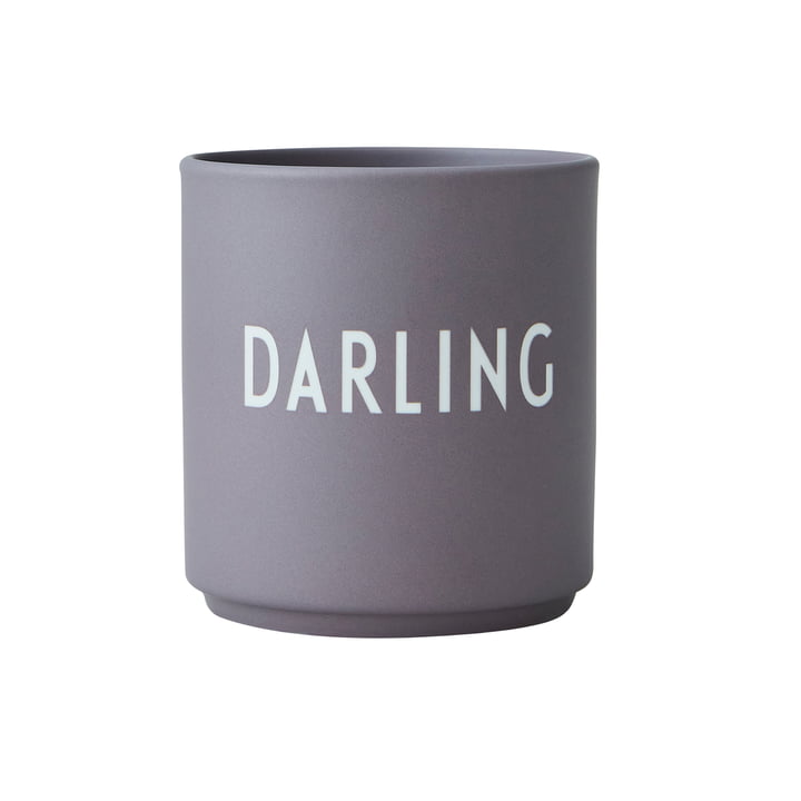 De AJ Favourite porseleinen mok van Design Letters , Darling / dusty purple