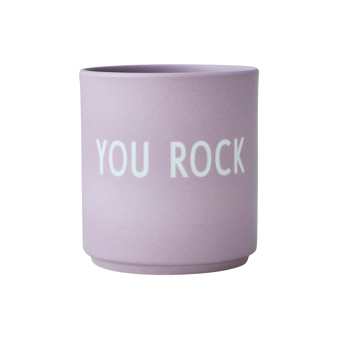 De AJ Favourite porseleinen mok van Design Letters You Rock / lavendel