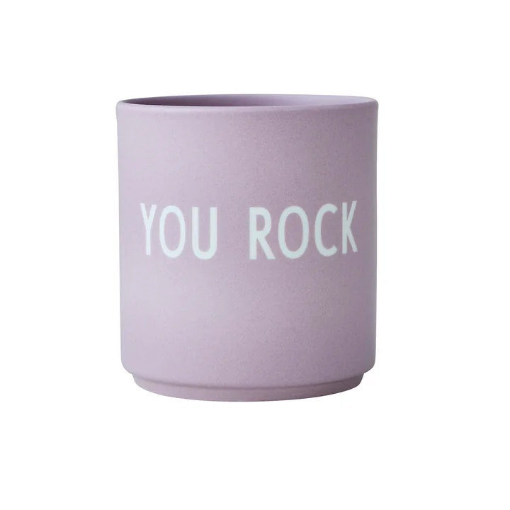 AJ Favourite De porseleinen mok van Design Letters You Rock, / lavendel