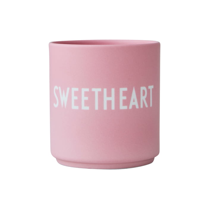 De AJ Favourite porseleinen mok van Design Letters , Sweetheart / pink
