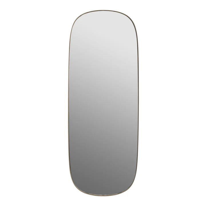 De Framed Mirror , groot van Muuto , taupe / helder glas