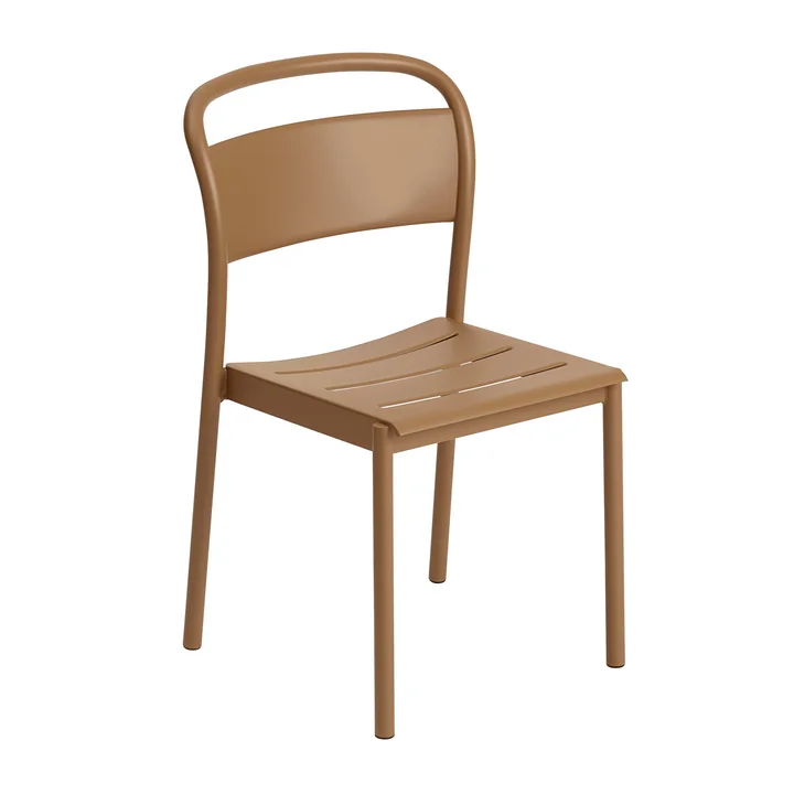 De Linear Steel Side Chair van Muuto , burnt orange