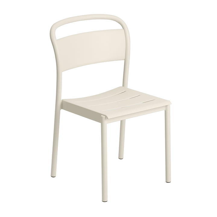 De Linear Steel Side Chair van Muuto , off-white