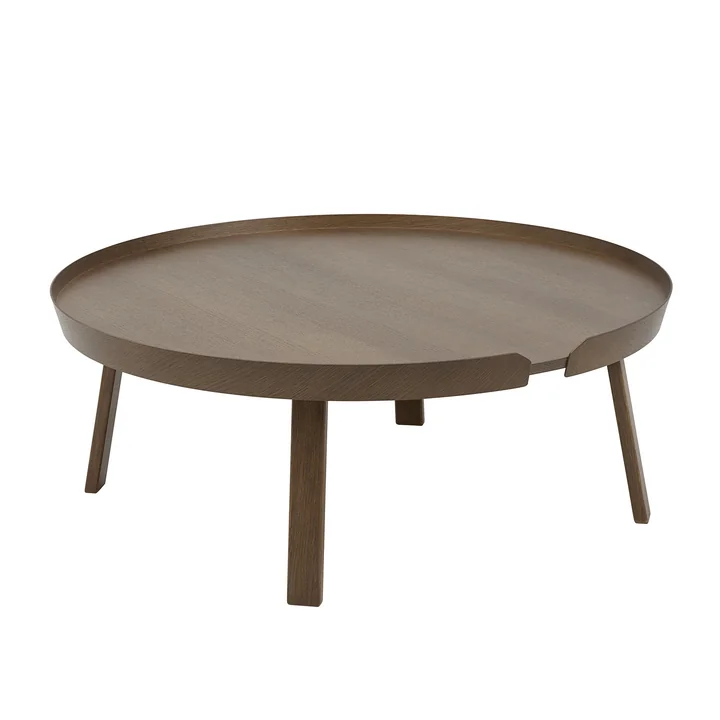 De Around Salontafel van Muuto , Ø 95 cm, donkerbruin