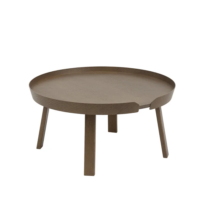 De Around Salontafel van Muuto , Ø 72 cm, donkerbruin