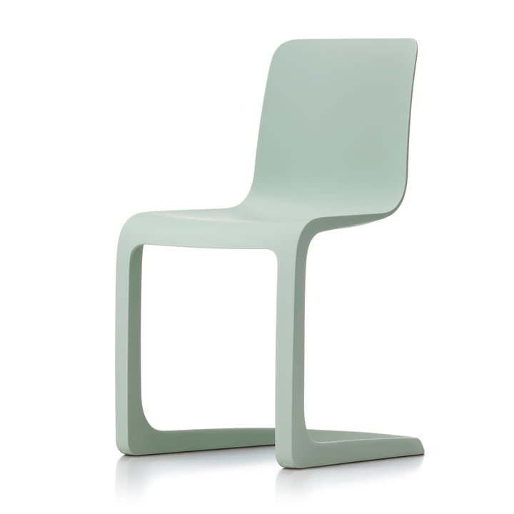EVO-C Volledig plastic stoel, licht mint van Vitra