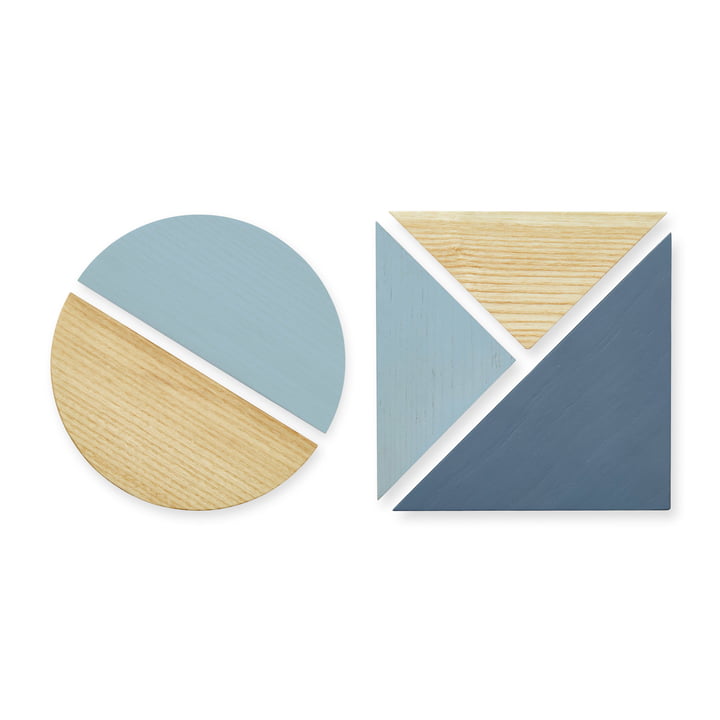 De magneten voor prikbord van Nofred , blauw