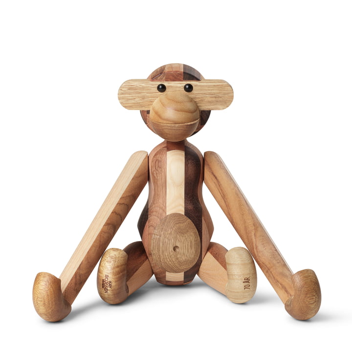 De houten aap medium door Kay Bojesen, verschillende houtsoorten (jubileumeditie)
