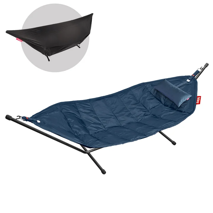 De Headdemock Deluxe hangmat van Fatboy , donkerblauw