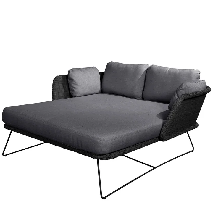 De Horizon Daybed Outdoor van Cane-line , zwart