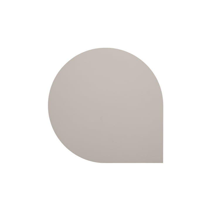 De Stilla glazen onderzetter van AYTM , L 10 x B 10 cm, taupe (set van 4)