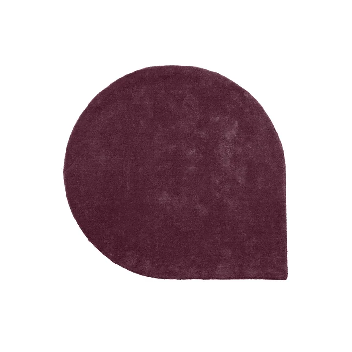Het tapijt Stilla van AYTM , 130 x 160 cm, bordeaux
