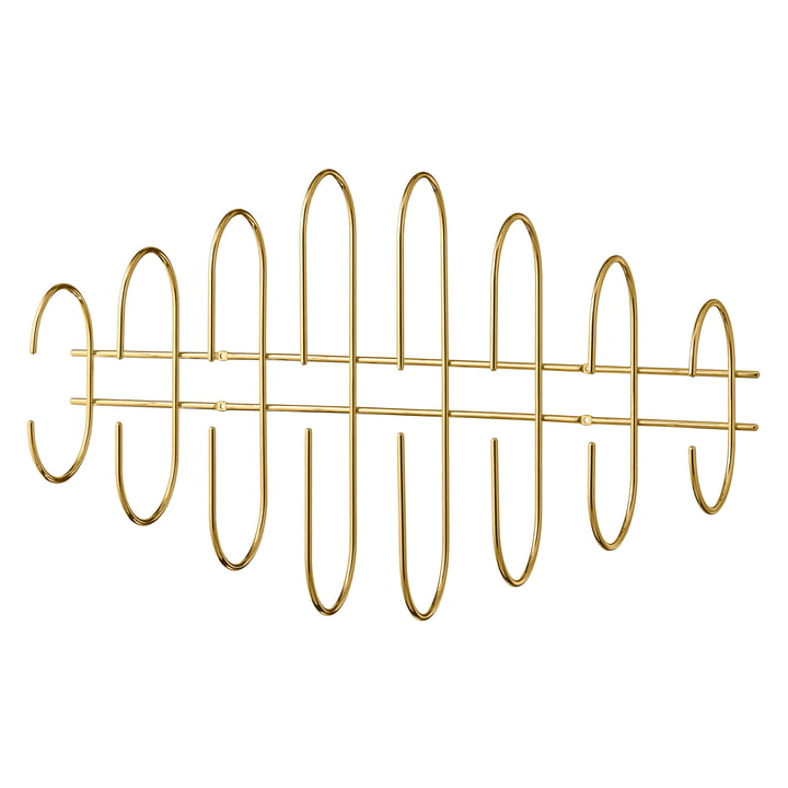 De wandkapstok Moveo van AYTM , L 85 cm, goud