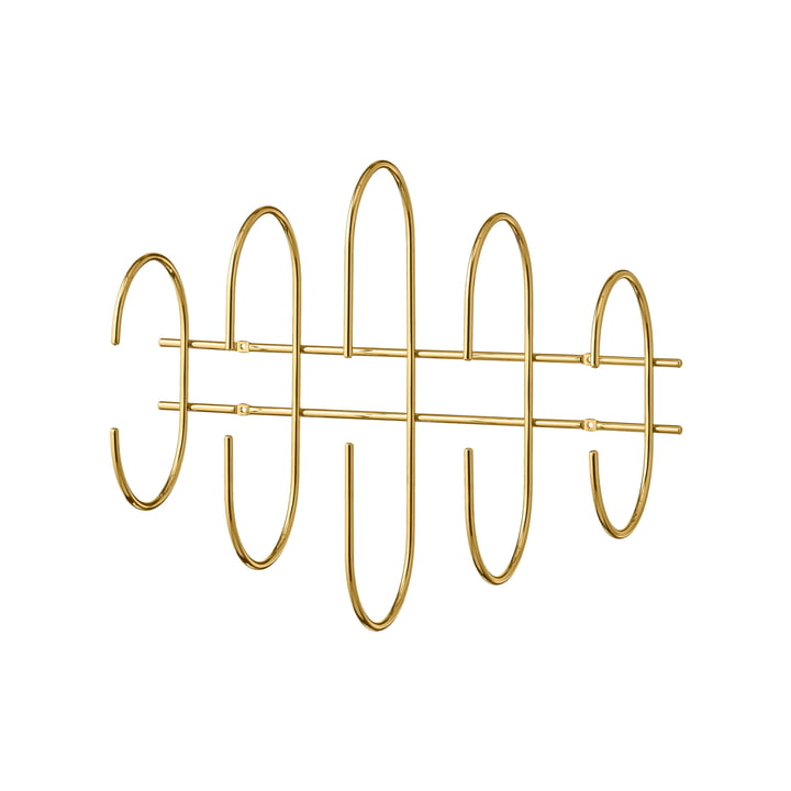 De wandkapstok Moveo van AYTM , L 51 cm, goud